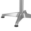 vidaXL Outdoor Bar Table Silver Aluminum, Stainless Steel Small