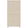 vidaXL Wardrobe Honey brown Solid pinewood, MDF 35 x 19.7 x 70.9 in