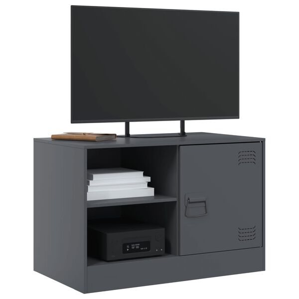 vidaXL TV Cabinet Anthracite Cold-rolled steel Medium TV Cabinet