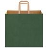 vidaXL Paper Bags 250 pcs with Handles Green 32x22x28 cm