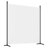 vidaXL 3-Panel Room Divider White 206.7"x70.9" Fabric