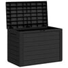 vidaXL Storage Box Anthracite Polypropylene 30.7x17.3x21.7 in