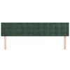 vidaXL Headboards 2 pcs Dark Green 31.5"x2"x30.7"/34.6" Velvet