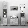 vidaXL Bathroom Cabinet Concrete Gray Engineered Wood Medium