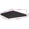 vidaXL Gazebo Top Cover 2.95 oz/ft² 9.8x9.8' Black