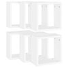 vidaXL Cube Shelf Set of 6 White Engineered wood