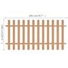 vidaXL Picket Fence WPC 78.7"x39.4"