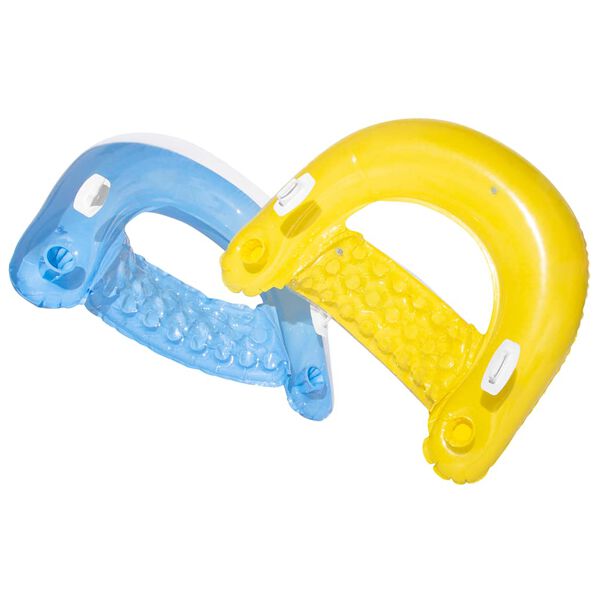 INTEX Inflatable Chair Clear with blue or yellow pattern 0.25 mm Vinyl