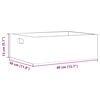 vidaXL Wooden Box Natural Solid pine wood Medium Storage Box