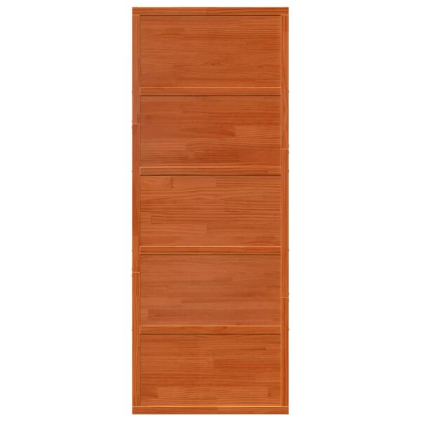 vidaXL Barn Door Wax Brown 31.5x81.9" Solid Wood Pine