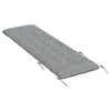vidaXL Sun Lounger Cushion Grey Faux suede leather (100% polyester)