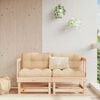 vidaXL Corner Sofa Modular Corner Sofa Square Rustic Modular Seating
