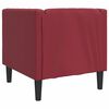 vidaXL Chesterfield Sofa Chair Wine Red Faux leather, plywood, solid wood