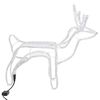 vidaXL Christmas Reindeer Figure Warm White Steel, Polyvinylchloride
