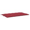 vidaXL Garden Bench Cushion Set of 2 Wine red Oxford fabric, Hollow fiber