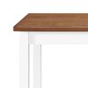 vidaXL Bar Set Brown and White MDF and Solid Wood