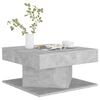 vidaXL Coffee Table Concrete grey Engineered wood Small Simplistic