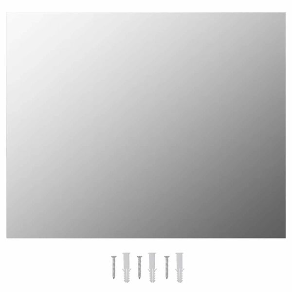 vidaXL Wall Mirror Transparent Glass 39.4 x 23.6 in Wall mounting