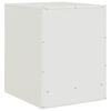 vidaXL Bedside Cabinet White Cold-rolled steel Medium Bedside Cabinet