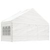 vidaXL Gazebo with Roof White 65.8'x19.3'x12.3' Polyethylene