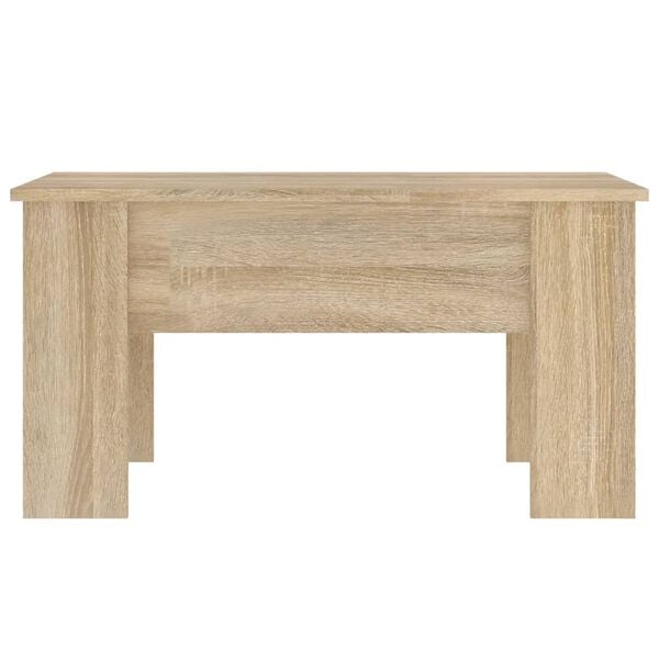 vidaXL Coffee Table Sonoma oak Engineered wood 31.1x19.3x16.1 in