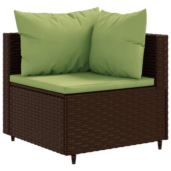 vidaXL Patio Lounge Set Brown