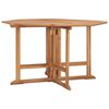 vidaXL Garden Dining Table Natural Teak Solid Teak Wood Compact Foldable