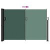 vidaXL Retractable Side Awning Dark Green