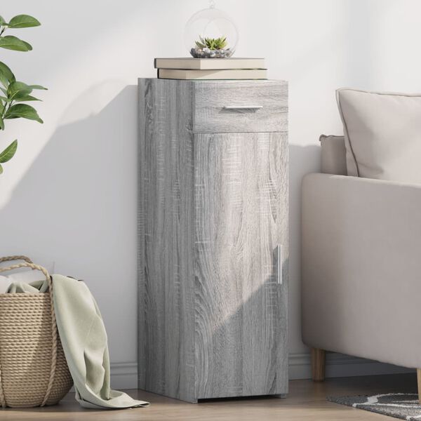 vidaXL Sideboard Gray Sonoma Engineered wood Standard Sideboard
