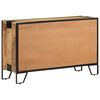 vidaXL Sideboard Brown and black Solid rough mango wood, steel Medium