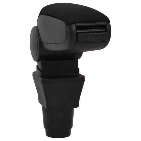 vidaXL Car Armrest Black 5.1"x12.8"x(9.4"-20.3") ABS