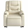 vidaXL Electric Stand up Massage Recliner Chair Cream Faux Leather