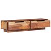 vidaXL TV Cabinet Light Brown Solid Acacia Wood, Engineered Wood 57.1 in