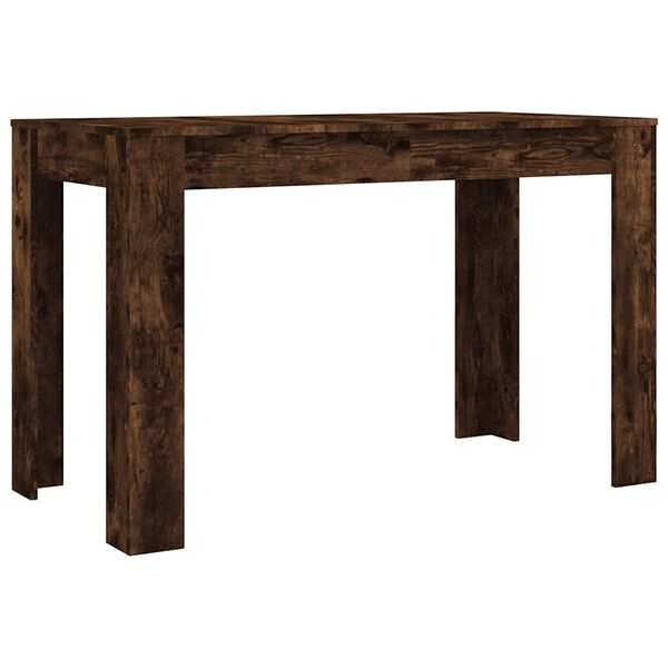 vidaXL Dining Table Smoked oak Engineered wood 47.2 x 23.6 x 29.9 in