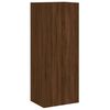 vidaXL TV Wall Unit Brown oak Engineered wood Medium TV Wall Unit