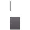 vidaXL Bathroom Furniture Set High gloss grey Engineered wood, acrylic
