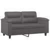 vidaXL 2-seater Sofa Grey Faux leather, metal, foam 2-seater Durable