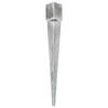 vidaXL Ground Spikes 6 pcs Silver 3.9x3.9x35.8" Galvanised Steel