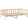 vidaXL Day Bed And Bench Set Natural Pine Solid pine wood 31.5 x 79 in