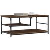 vidaXL Coffee Table Brown Oak Engineered wood, metal Coffee Table