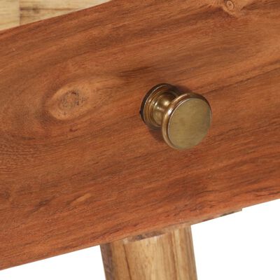 vidaXL Bedside Table Solid Acacia Wood 17.7"x12.6"x21.7"