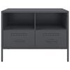 vidaXL TV Cabinet Set of 2 Anthracite Cold-rolled steel Medium