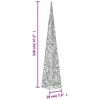 vidaXL Christmas Light Cone Warm White Acrylic 47.2 in