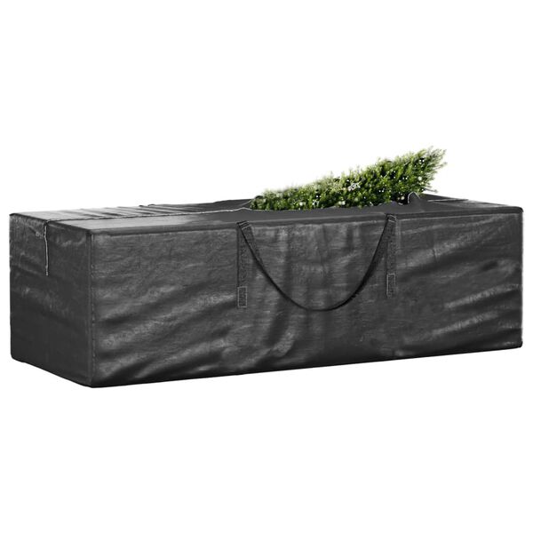 vidaXL Christmas Tree Storage Bag Black Polyethylene