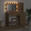 vidaXL Dressing Table Brown 78.5 x 41 x 135 cm Engineered wood