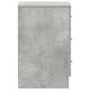 vidaXL Bedside Cabinet Concrete grey Engineered wood Small