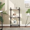 vidaXL Bookcase Grey sonoma Engineered wood, metal Medium