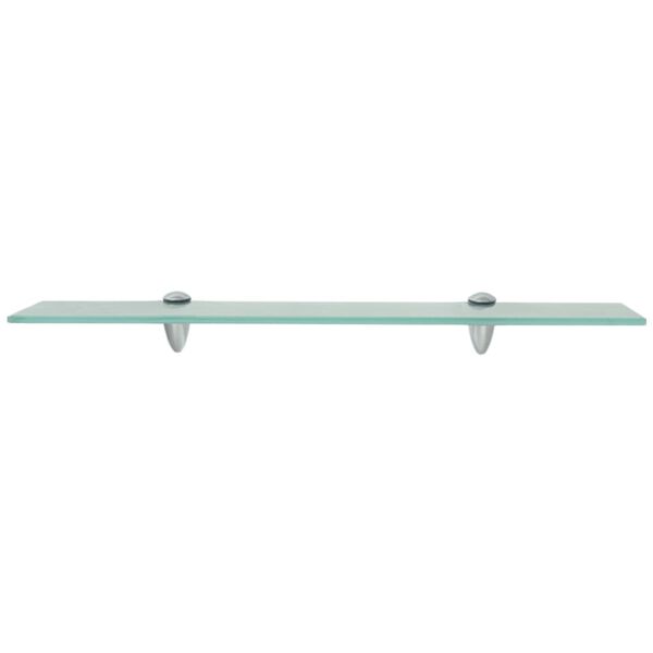 vidaXL Floating Shelf Set of 2 Clear Tempered safety glass Medium