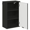 vidaXL Bathroom Cabinet Wall-mounted Black 15.35 x 9.25 x 25.59 in