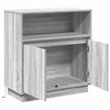 vidaXL LED Sideboard Grey Sonoma 27.95 x 13.58 x 29.53 in